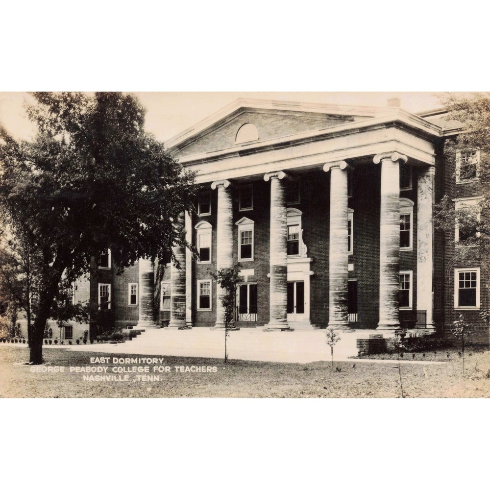 Nashville TN RPPC 1944 George Peabody College East Dormitory Real Photo Postcard - Picture 1 of 2